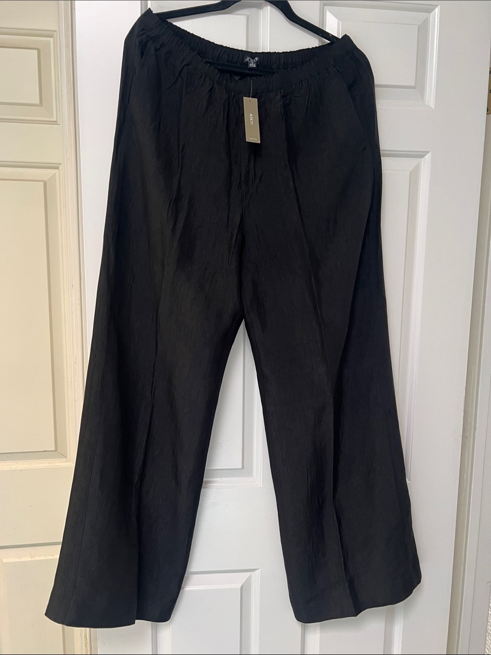 J. Crew Black Wide-Leg Women's Pants